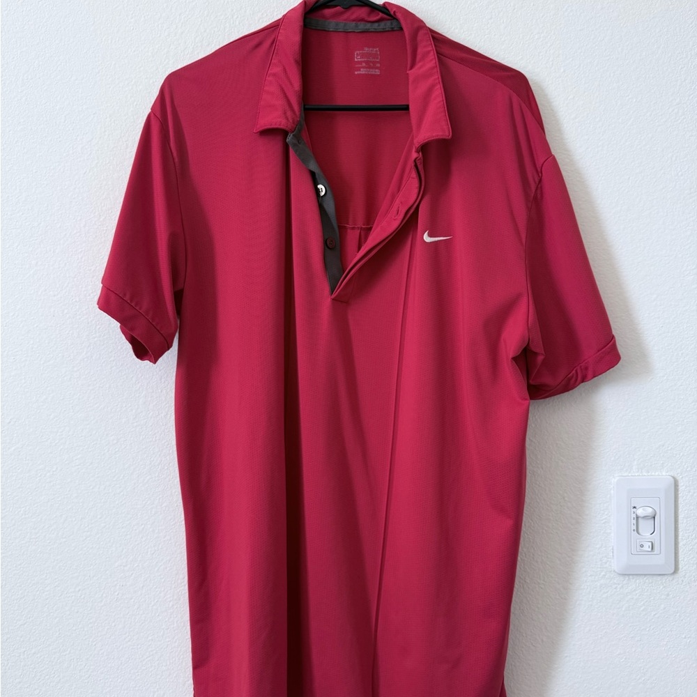 Nike Men's Bold Red Polo Shirt
